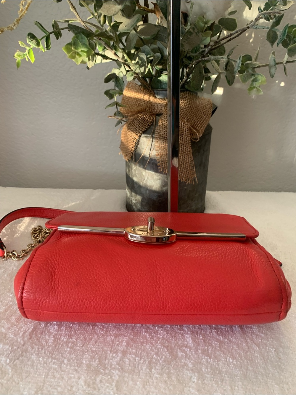 COACH Madison  Pebbled Leather Crossbody /Shoulder Bag - Picture 7 of 12